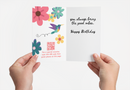 Happy Birthday - 3D Hummingbird Good Vibes Greeting Card