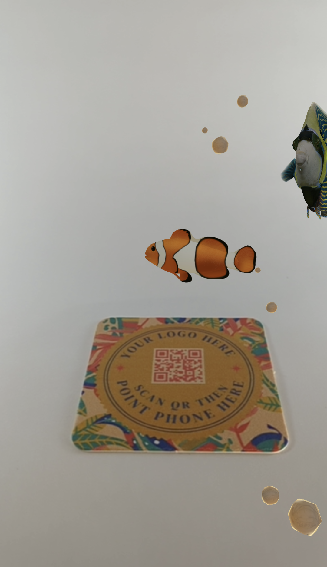 Interactive Augmented Reality Drink Coasters