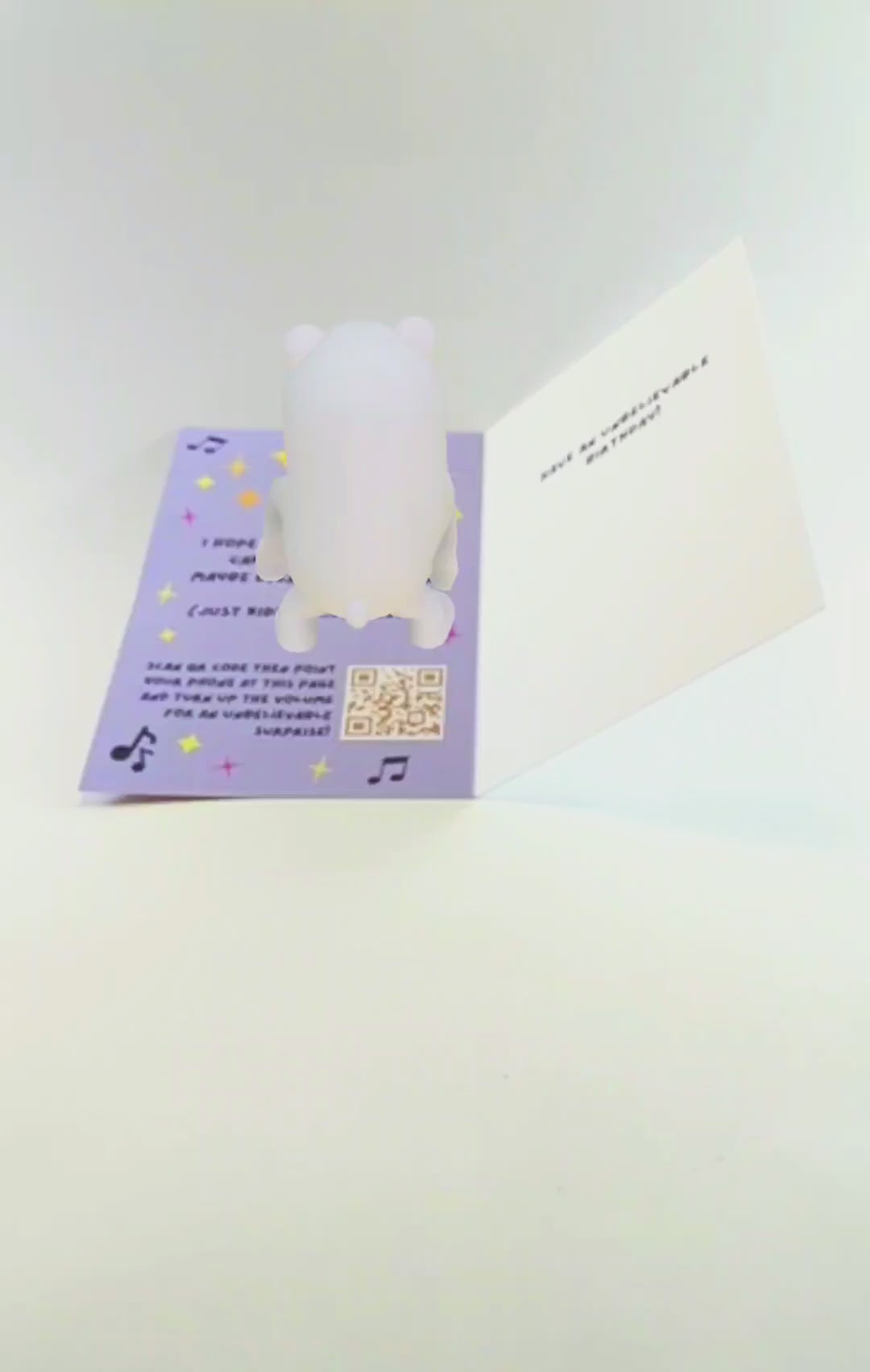 Happy Birthday Dancing Teddy Bear Greeting Card with Music for Anyone | 3D Animation Augmented Reality Technology | Unique, Creative, Funny Next-Gen Greeting Card!