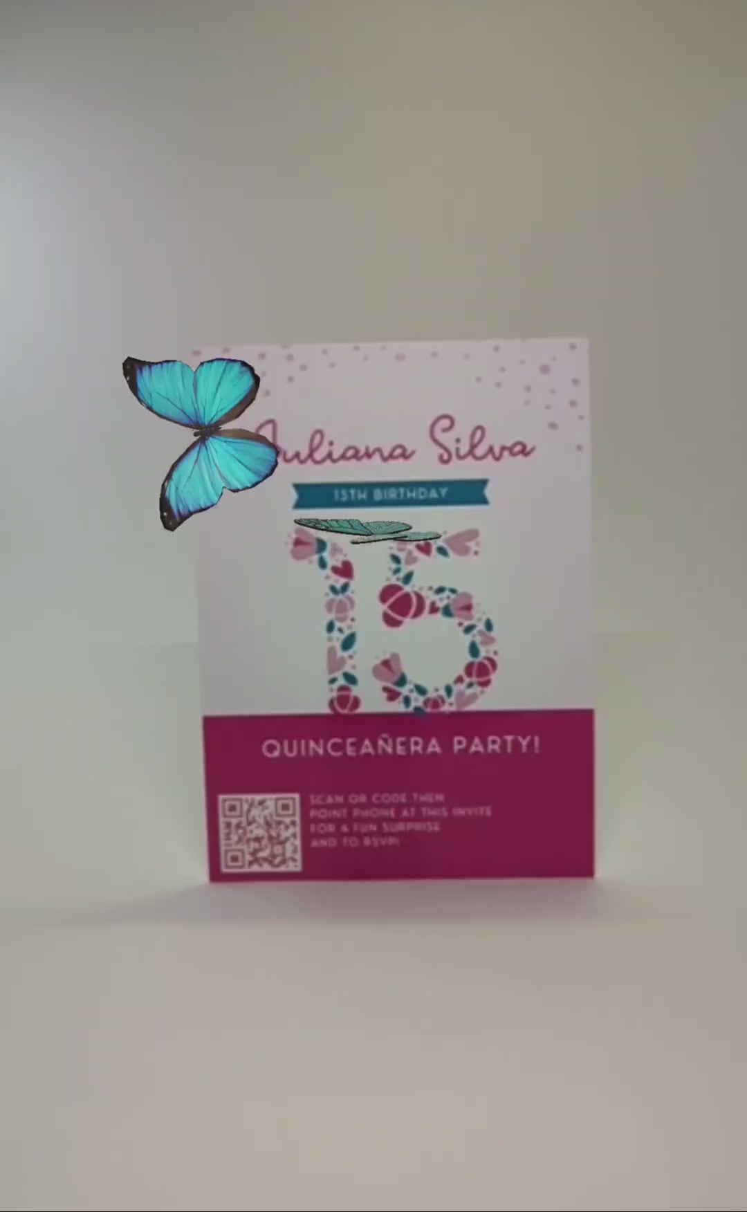 Quinceañera Invitation - Pink Quinceañera