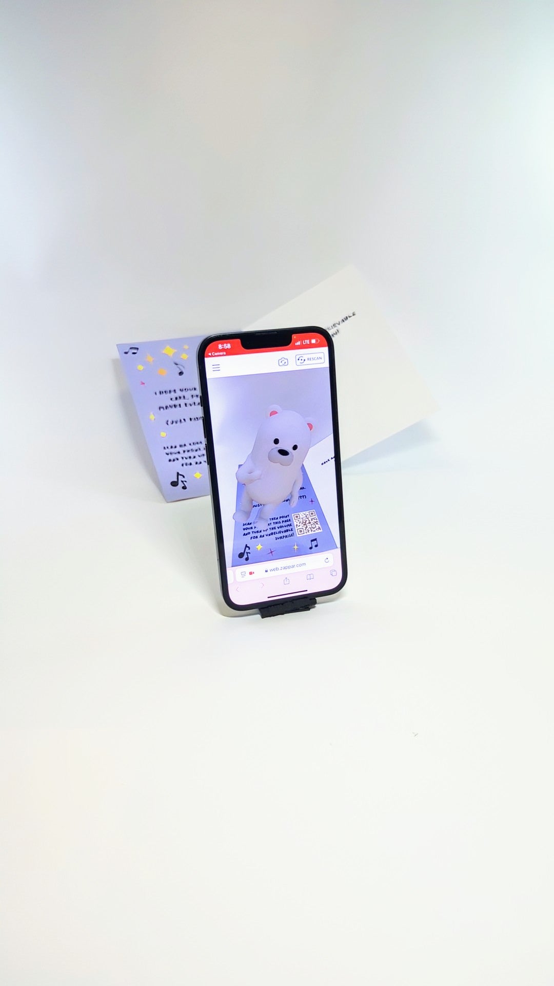 Happy Birthday Dancing Teddy Bear Greeting Card with Music for Anyone | 3D Animation Augmented Reality Technology | Unique, Creative, Funny Next-Gen Greeting Card!