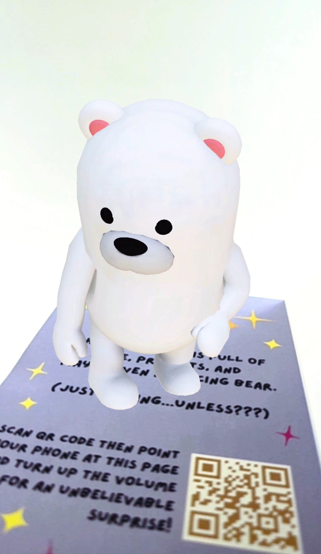 Happy Birthday Dancing Teddy Bear Greeting Card with Music for Anyone | 3D Animation Augmented Reality Technology | Unique, Creative, Funny Next-Gen Greeting Card!